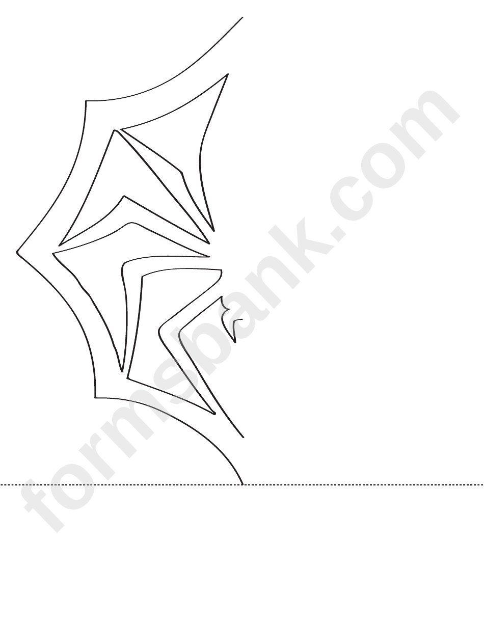Snowflake Spider Template printable pdf download
