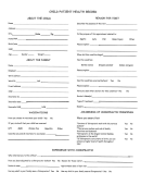 Child Patient Health Record Printable pdf