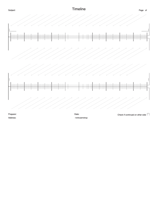 Timeline Template Printable pdf