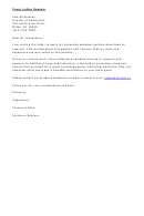 Marketing Assistant Cover Letter Template