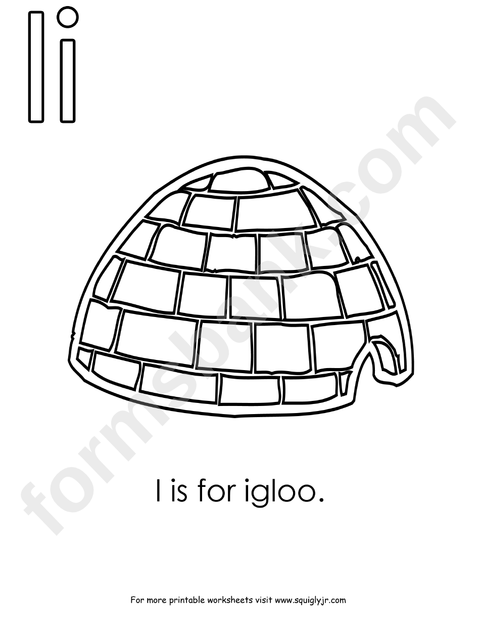 I Is For Igloo