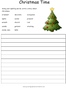 Christmas Time Kids Activity Sheet