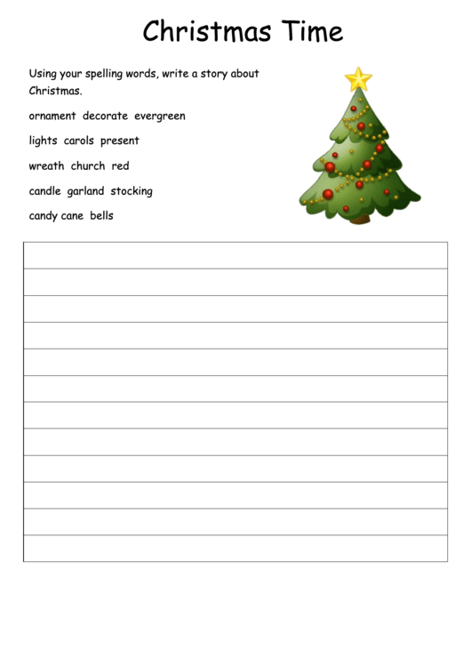 Christmas Time Kids Activity Sheet Printable pdf