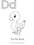 D Is For Duck