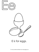 E Is For Eggs