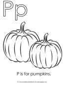 P Is For Pumpkins
