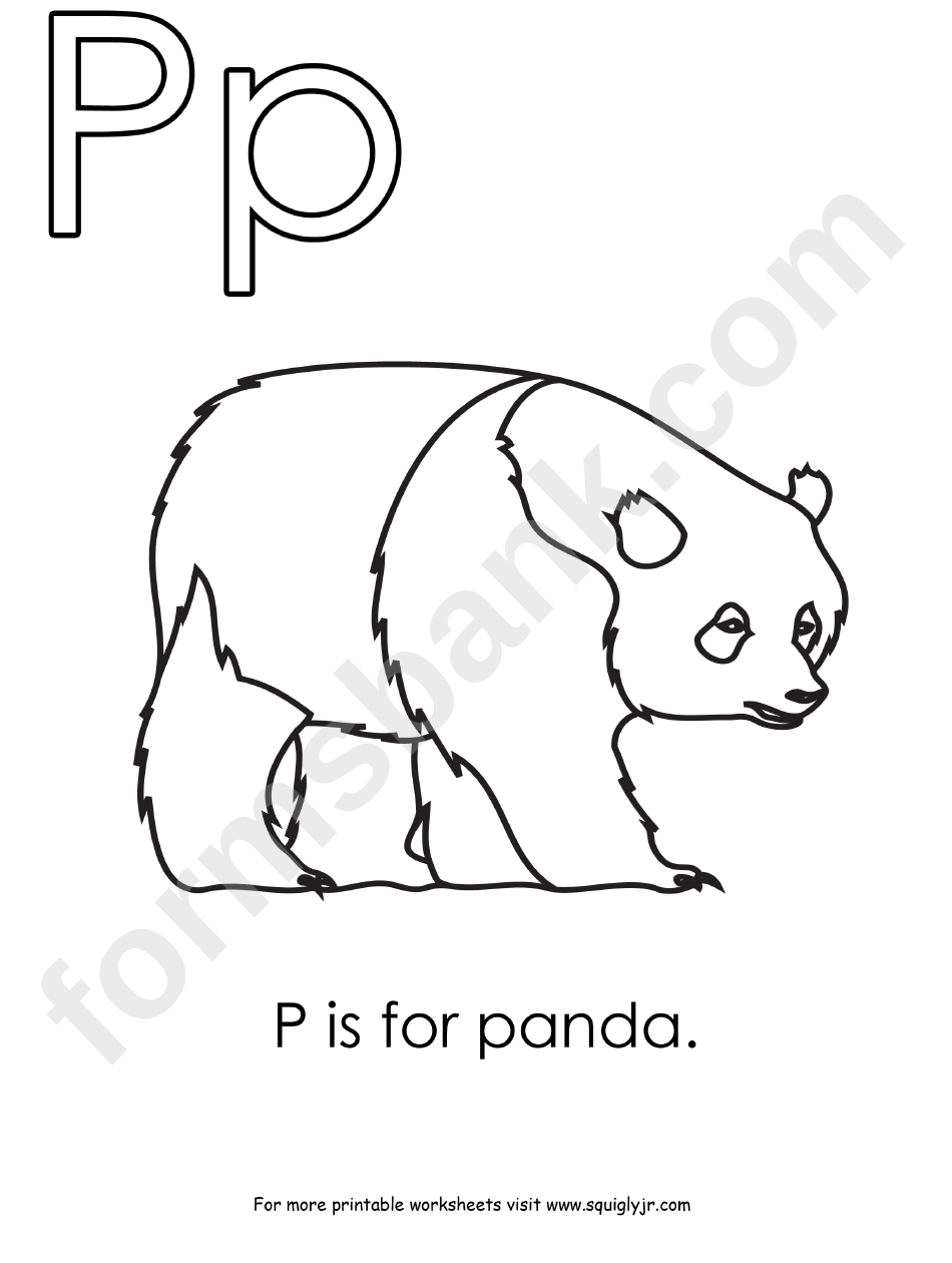 P Is For Panda