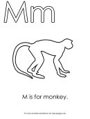 M Is For Monkey