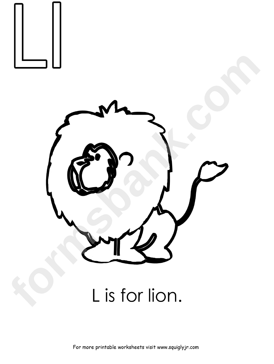 L Is For Lion