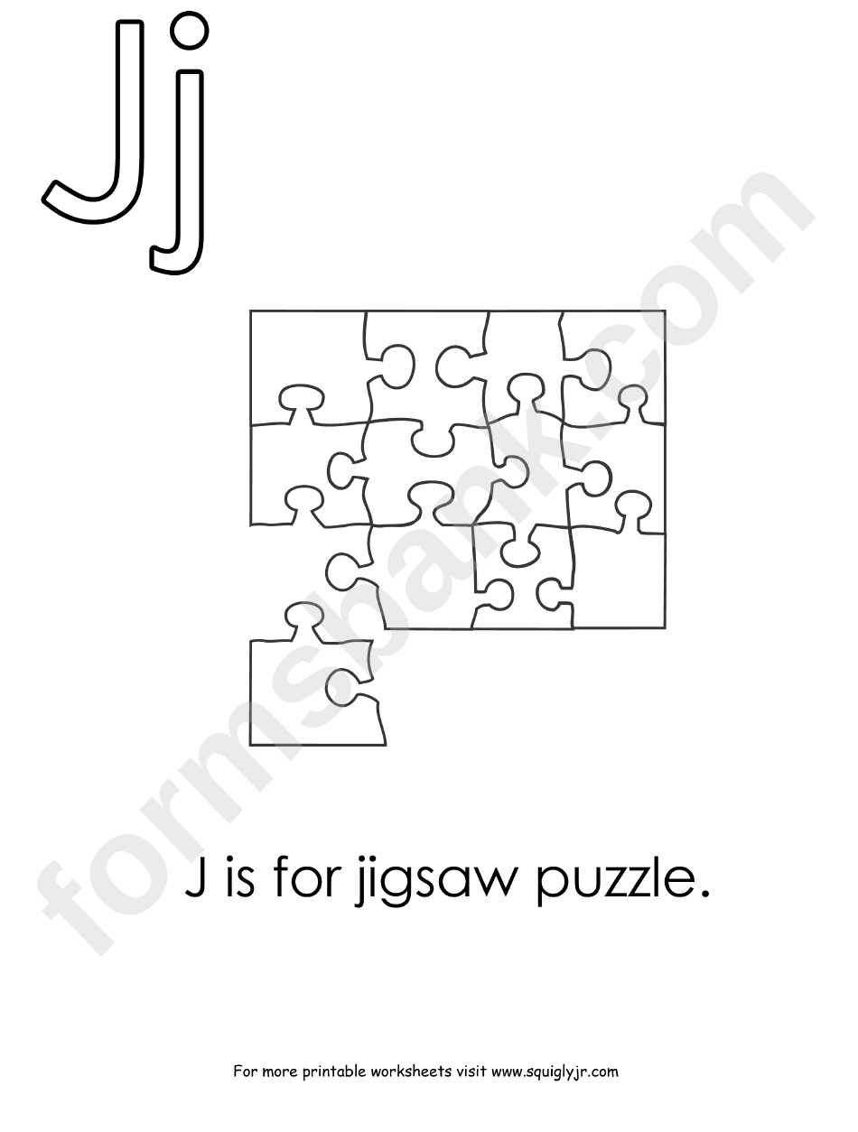 J Is For Jigsaw Puzzle