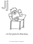 J Is For Jack-in-the-box