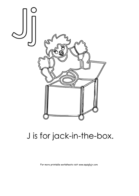 J Is For Jack-In-The-Box Printable pdf