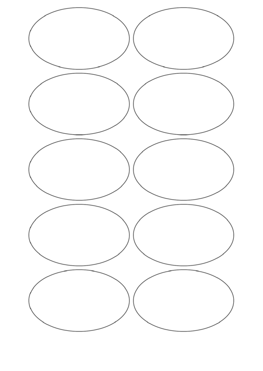 Oval Label Template Printable pdf