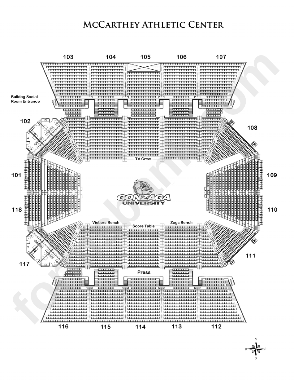 Mccarthey Athletic Center Seating Chart printable pdf download
