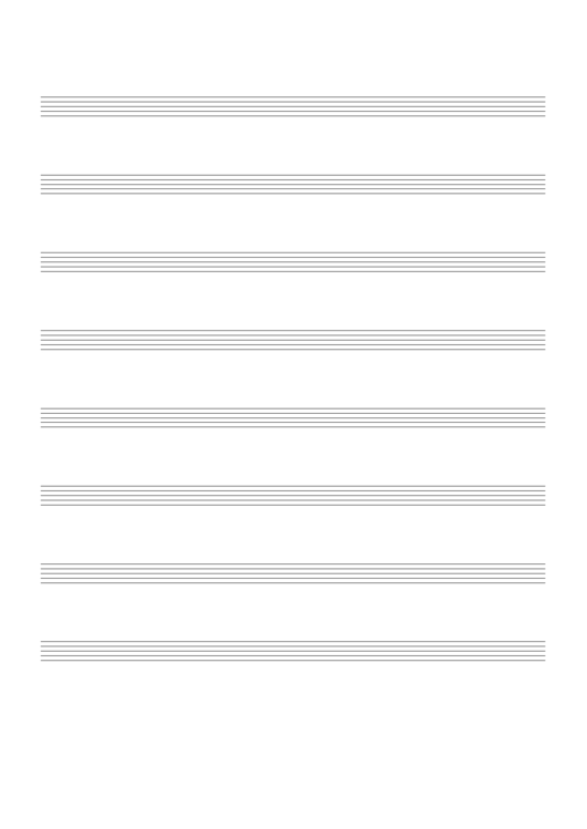 Blank Staff Paper - Small Printable pdf