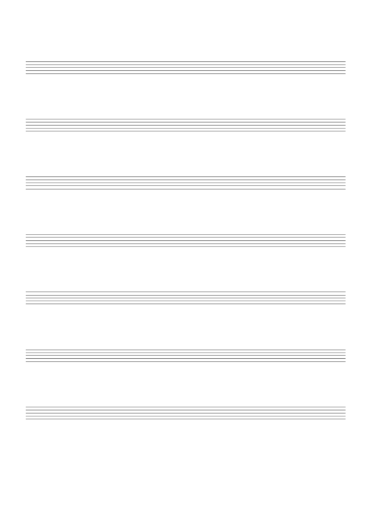 Blank Staff Paper - Small Printable pdf