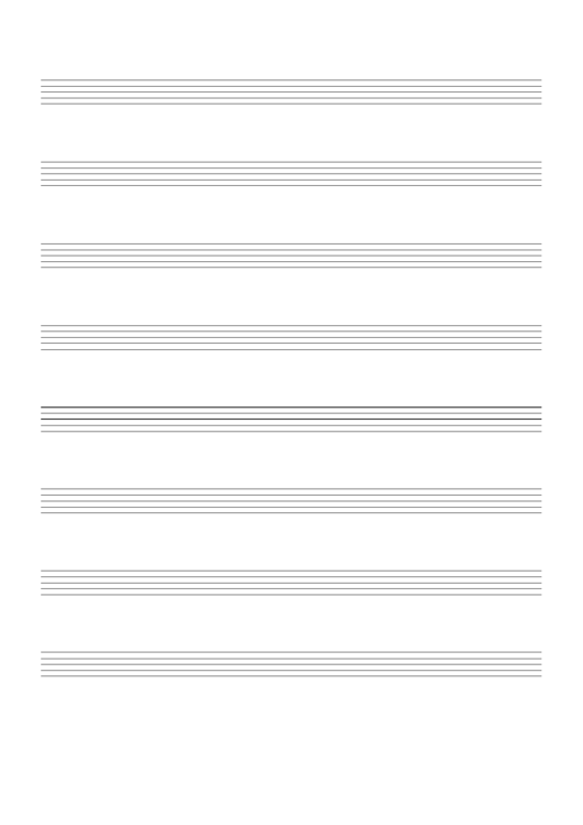 Blank Staff Paper - Medium Printable pdf