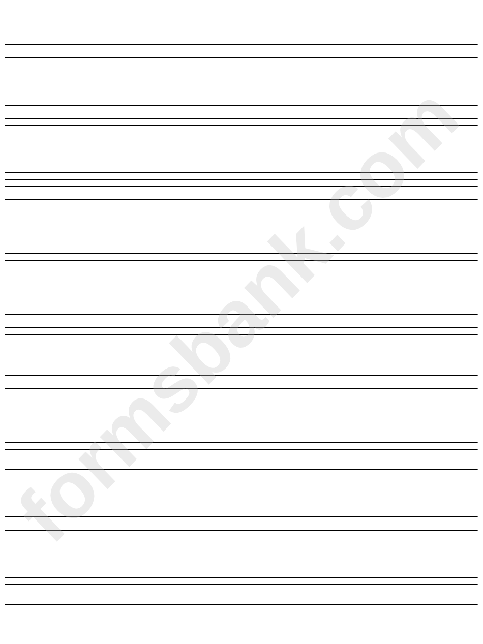 Blank Staff Paper - Large