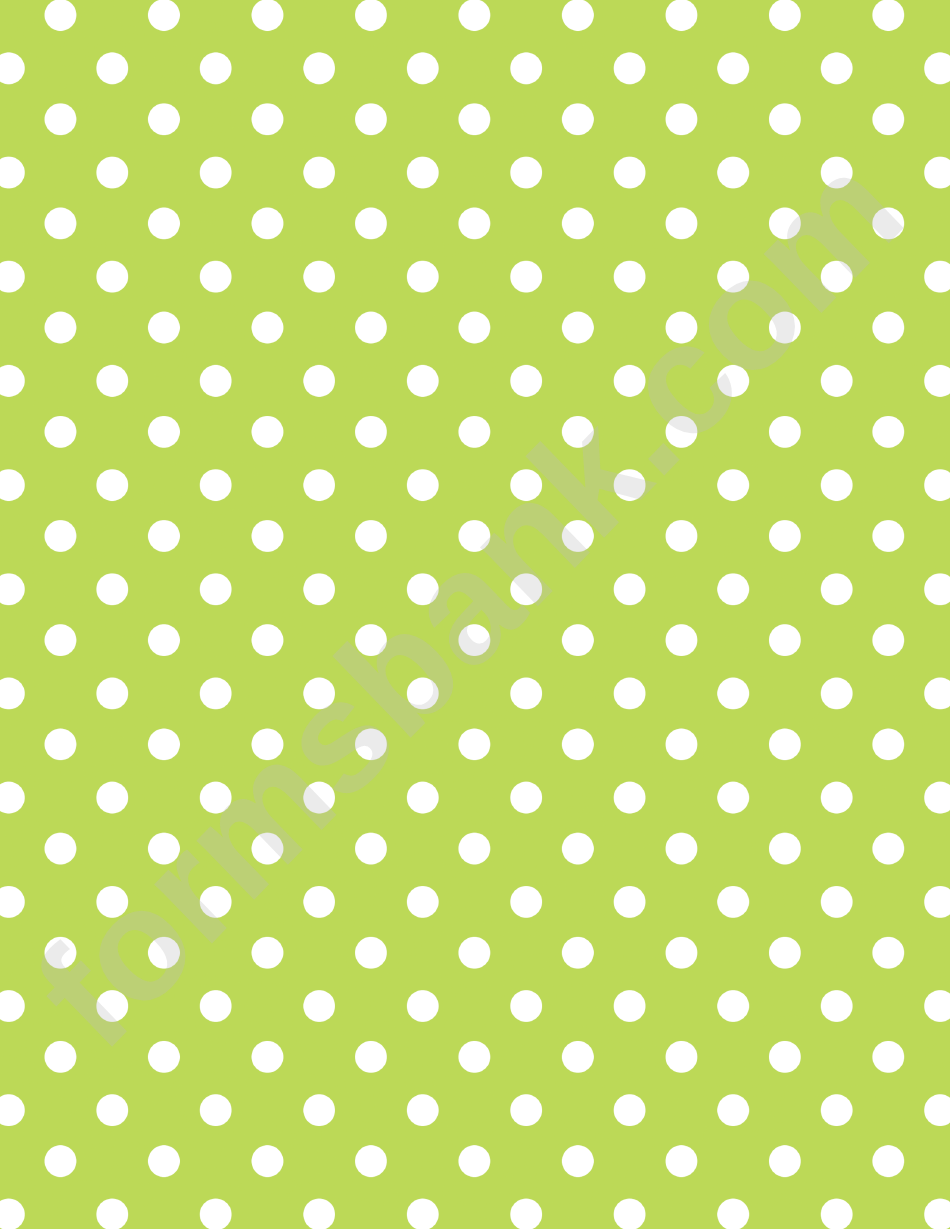 Light Green Polka Dot Pattern Paper