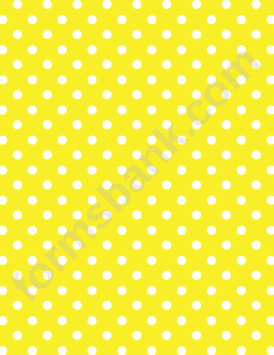 Yellow Polka Dot Pattern Paper