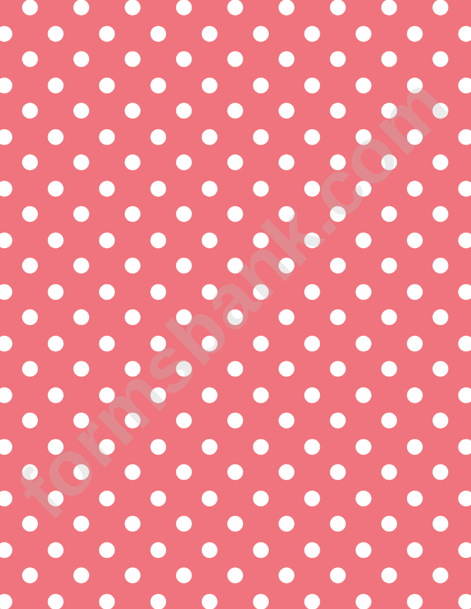 Light Red Polka Dot Pattern Paper