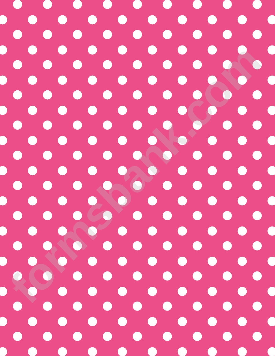 Pink Polka Dot Pattern Paper
