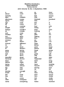 Mealtime Vocabulary Printable pdf