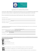 Appointment Of An Authorized Representative Form