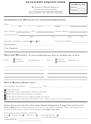 Transcript Request Form - Evangel University
