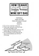 Making A Diy Snowflake Newsprint Wine Gift Bag