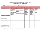 Learning Plan Template - Interprofessional Learning Objectives For Stroke Care