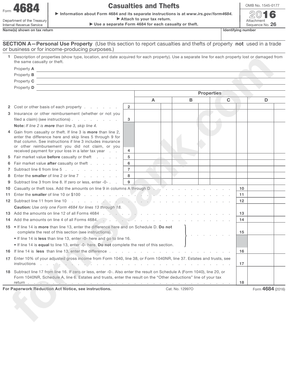 form-4684-casualties-and-thefts-2016-printable-pdf-download