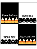 Halloween Treat Bag Toppers Template