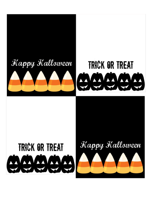 Halloween Treat Bag Toppers Template Printable pdf