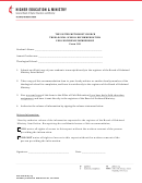 Fillable Theological School Recommendation - Bom Library Printable pdf
