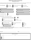 Student Record Data Change Form