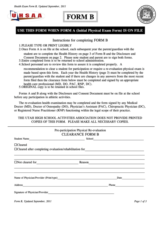 Initial Physical Exam Form Printable pdf