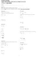 Year 8 Fractions, Decimals, Percentages Revision Printable pdf