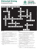 Distracted Driving Crossword Puzzle Template With Answers