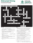 Distracted Driving Crossword Puzzle Template