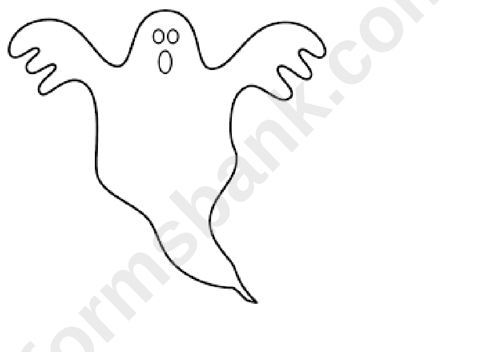 Ghost Coloring Sheet