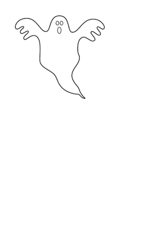 Ghost Coloring Sheet