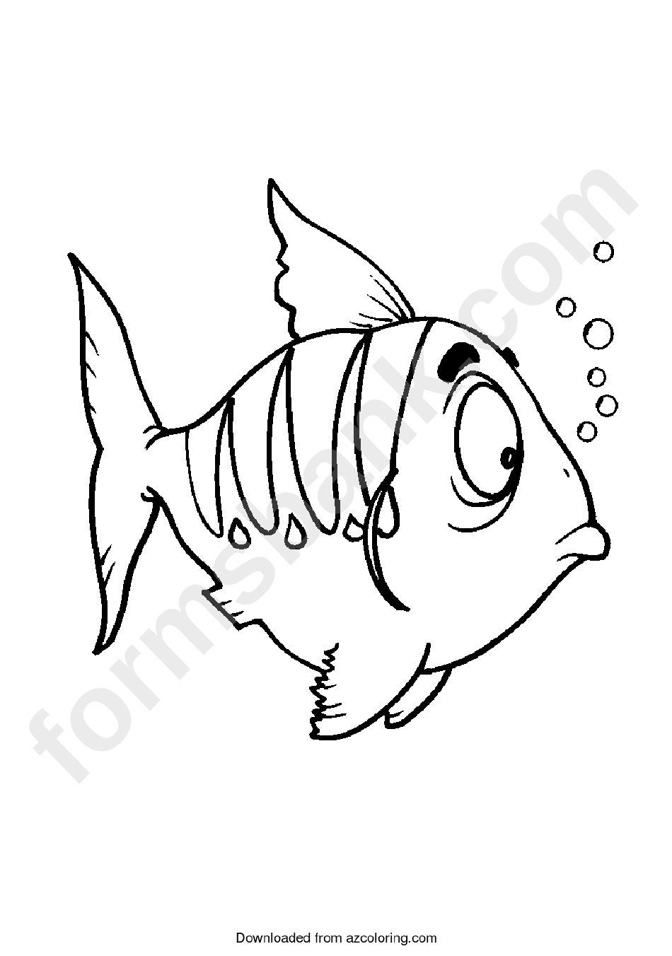 Fish Coloring Sheet