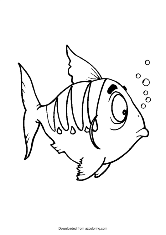 Fish Coloring Sheet Printable pdf