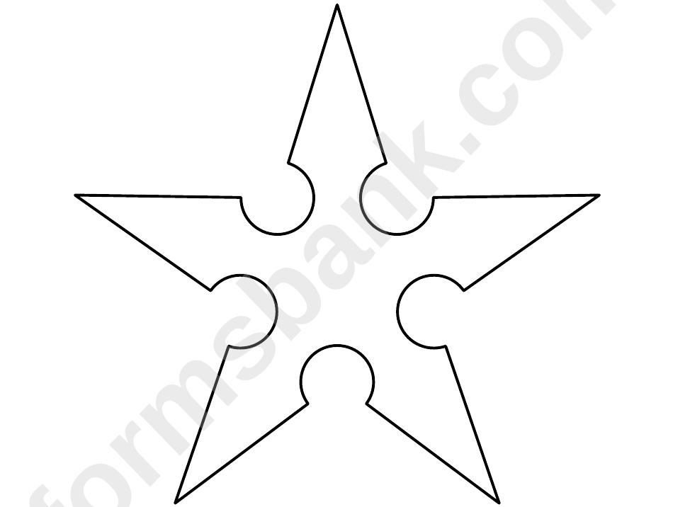 Ninja Star Pattern printable pdf download