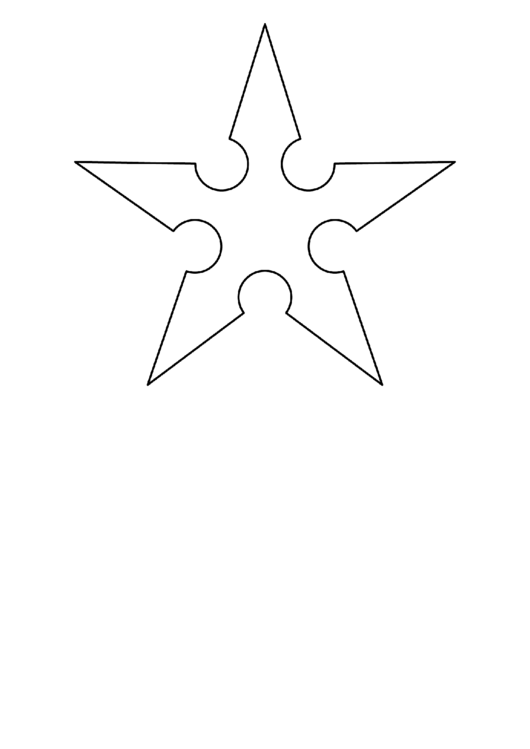 Ninja Star Pattern Printable pdf