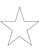 8 Inch Star Template