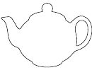 Large Blank Teapot Pattern