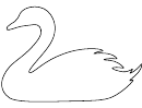 Swan Coloring Sheet Template