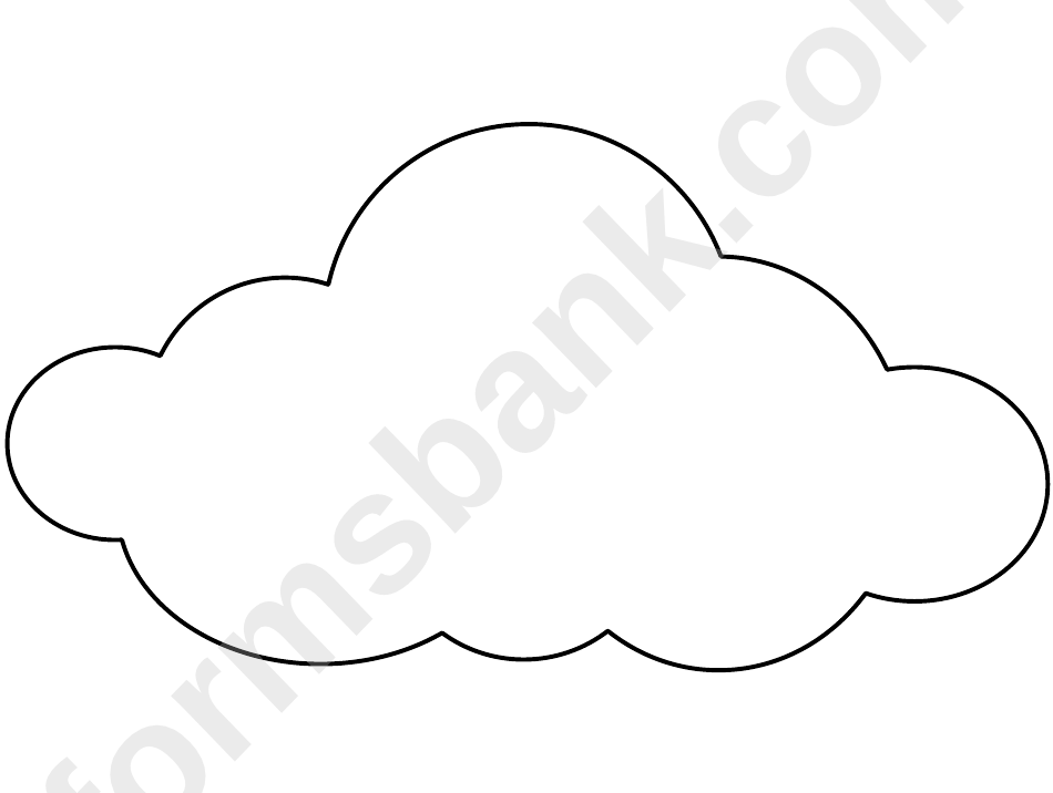 Large Cloud Pattern Template